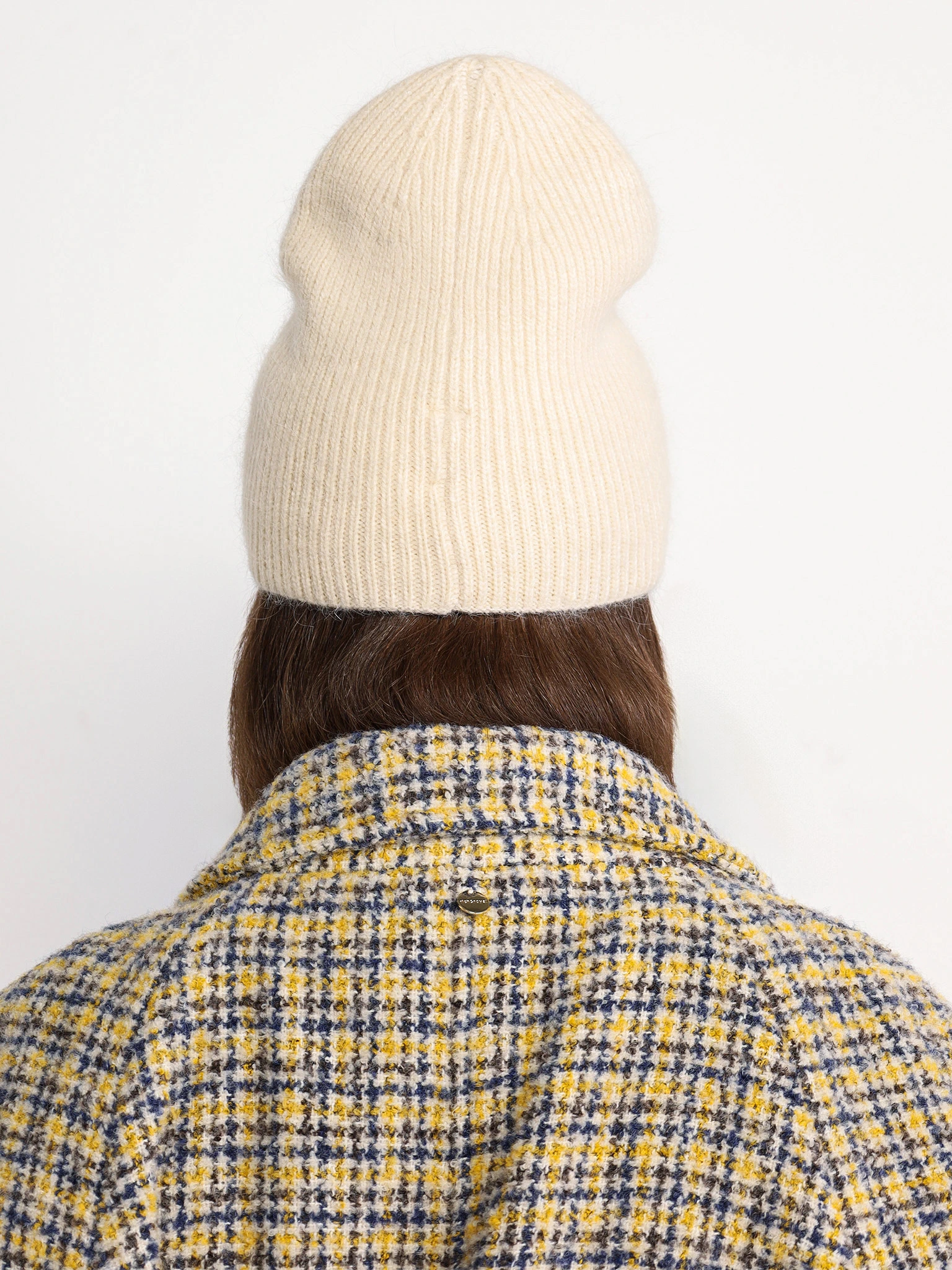 Шапка-бини двойная со стразами в ассортименте